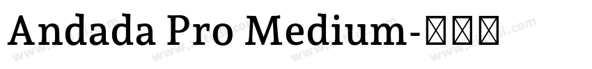 Andada Pro Medium字体转换